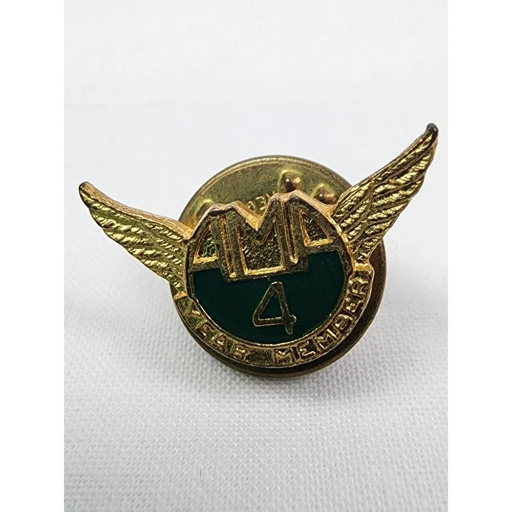 VINTAGE American Motorcycle Association AMA 4 Year Member Lapel‎ or Hat Pin